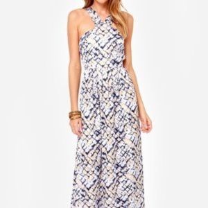 Lulus Open Back Maxi Dress Small
